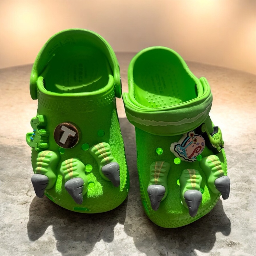 CROCS Kids Green Dinosaur